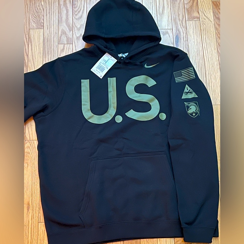 NIKE US ARMY PULLOVER HOODIE BLACK & GREEN XL